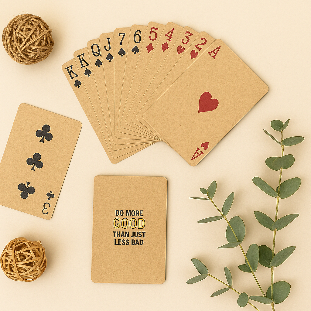 Playing cards | Recycled Cardboard | No Plastic Cards | Eco Friendly Playing cards | Recycled Cardboard | No Plastic Cards | Eco Friendly