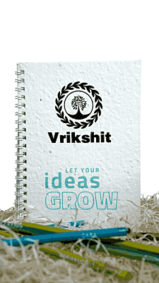 Plantable notepad | 72p | 5"7 |Wired notepad| Ecofreindly | Sustainable