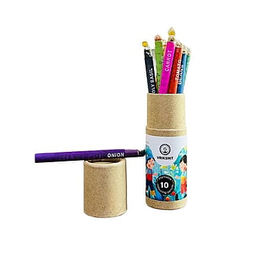 Colouring Mini Seed Pencils | Set of 9 | EcoFriendly